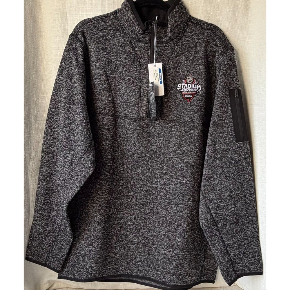 NHL Stadium Series New Jersey 2024 Antigua Men XL 1/4 Zip Pullover NWT